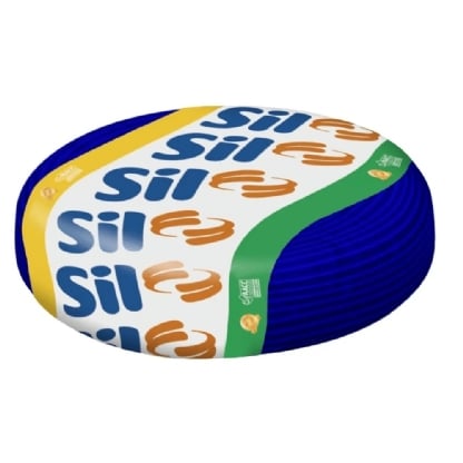 Cabo Flexivel 2,5mm Azul Escuro 750v Rolo Com 100 Metros - Sil