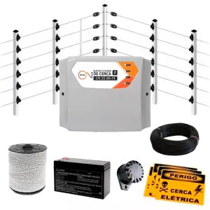 Conjunto Elétrica Industrial 50 Metros de Muro c/ Central PPA Wi-Fi Controlado Por Aplicativo