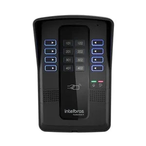 Conjunto Porteiro Eletrônico Coletivo Intelbras 8 Pontos Completo Interfone Com Controle de Acesso