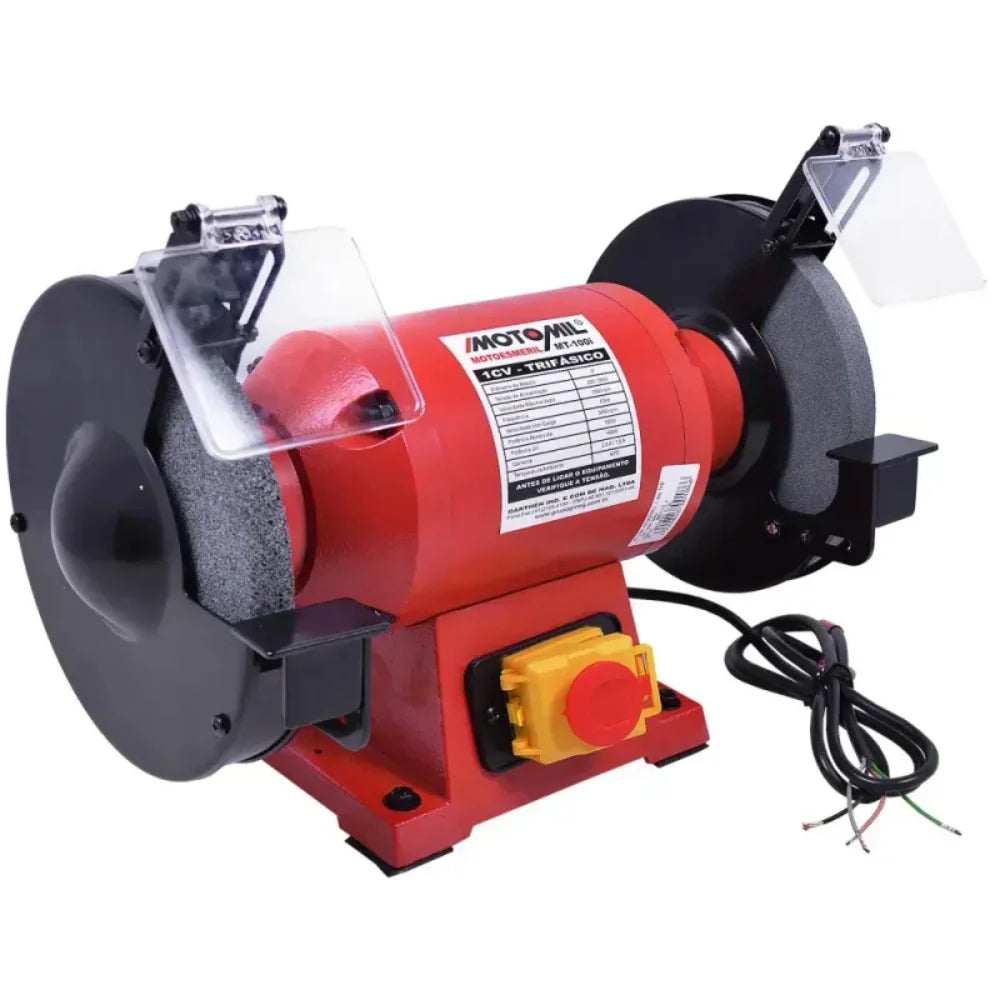 Moto Esmeril 8 Pol. 1HP 220V Monofásico